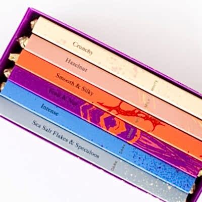Pack of 6 Chocolate Bars in Different Flavors
