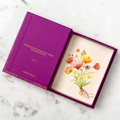 Purple Box Happy Name Day Illustration