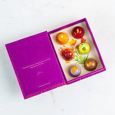 Purple with Flower Illustration