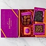 Happy Birthday Hamper with Chocolate Almond Dragées, Dubai Chocolate Bar, Florentines and Honeycomb bites